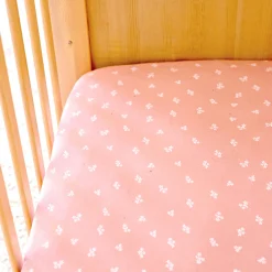 Crib Fitted Sheet - Dusty Rose
