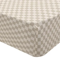 Crib Fitted Sheet - Plaid