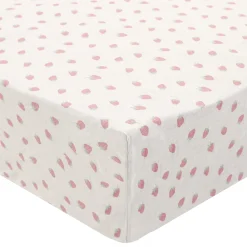 Crib Fitted Sheet - Strawberries