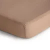 Crib Fitted Sheet Muslin - Natural