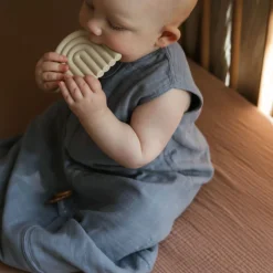 Crib Fitted Sheet Muslin - Natural