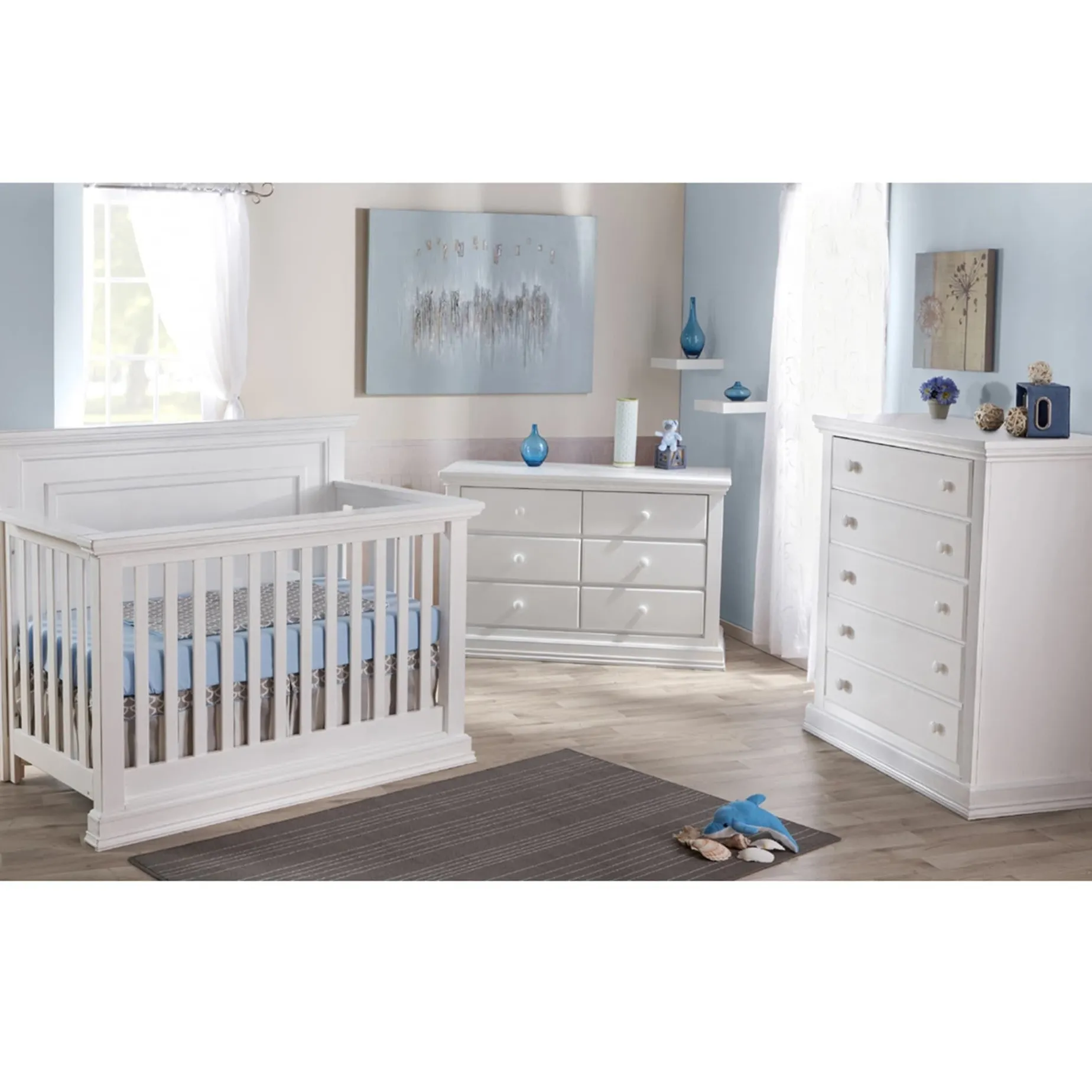 Crib Modena Vintage White