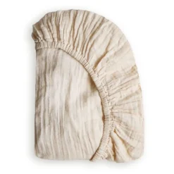 Crib Sheet - Muslin Greige