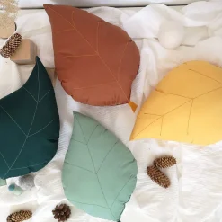 Cushion Ash Leaf - Mustard