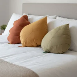 Cushion Ash Leaf - Ochre