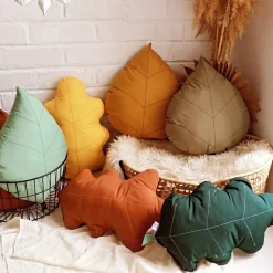 Cushion Birch Oak - Mustard