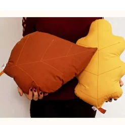 Cushion Birch Oak - Mustard