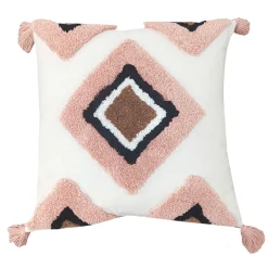 Cushion Tufted Pink Diamond