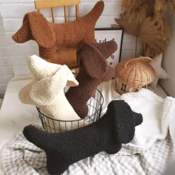 Dachshund Dog Pillow - Brown
