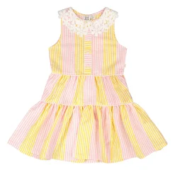 Daisies Stripe Dress 7-10