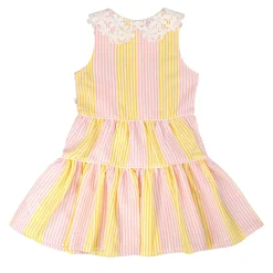 Daisies Stripe Dress 7-10