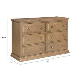 Davinci Signature 6-Drawer Double Dresser - Hazelnut