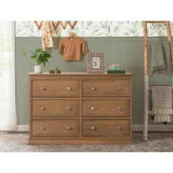 Davinci Signature 6-Drawer Double Dresser - Hazelnut