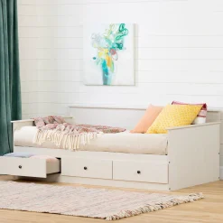 Daybed with Storage - Plenny White Wash