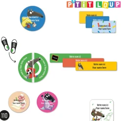 Daycare Name Labels - Little Wolf