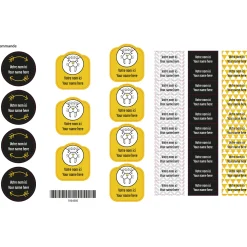 Daycare Name Labels - Scandinavia