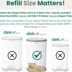 Dekor Eko Classic Diaper Pail Refills (2)