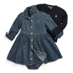 Denim Shirt Dress 6-24m