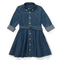 Denim Shirt Dress 2-6x
