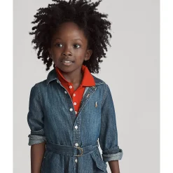 Denim Shirt Dress 2-6x