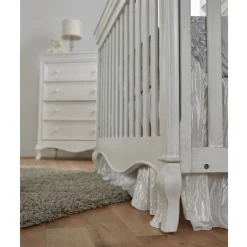 Diamante Convertible Crib - Vintage White