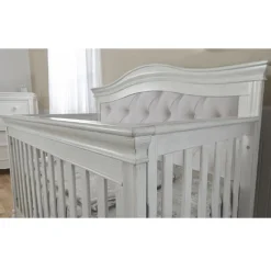 Diamante Convertible Crib - Vintage White
