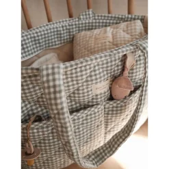 Diaper Bag - Gingham Sage