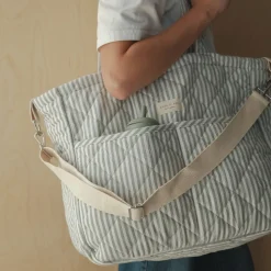 Diaper Bag-sage Strippe