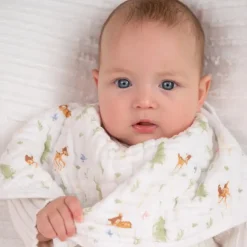 Disney™ Essentials Cotton Muslin Burpy Bib - Bambi / Dumbo