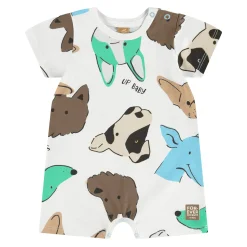 Dogs White Romper 3-18m