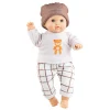 Doll Los Manus Baby Juan with Hat and Pull