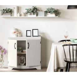 2-Door Storage Cabinet - Farnel Pure White