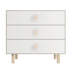 Dot 3 Drawer Dresser Whte/ Natural