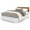 Double Bed - White Walnut