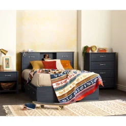 Double Bed and Headboard Set - Ulysses Blueberry