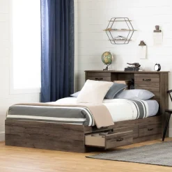 Double Bed and Headboard Set - Ulysses Fall Oak
