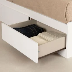 Double Bed and Headboard Set - Fusion Pure White