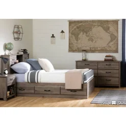 Double Bed Headboard Asten - Oak