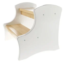 Double-up Step Stool - White Natural