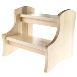Double-up Step Wood Stool - Natural