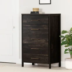 5-Drawer Chest - Gravity Rubbed Black