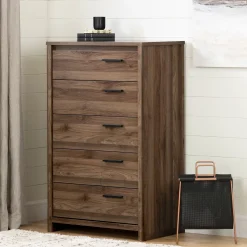 5-Drawer Chest - Tao Natural Walnut