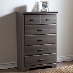5-Drawer Chest - Versa Gray Maple