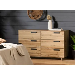 6-Drawer Double Dresser - Cavalleri Nordik Oak