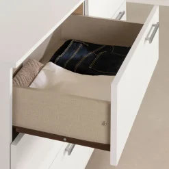 6-Drawer Double Dresser - Cavalleri Pure White