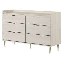 6-Drawer Double Dresser - Hype Winter Oak