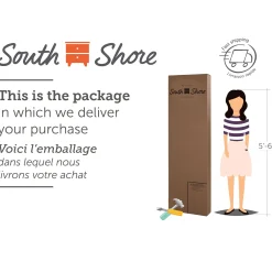 6-Drawer Double Dresser - Munich White and Soft Elm