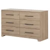 6-Drawer Double Dresser - Primo Rustic Oak
