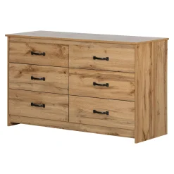 6-Drawer Double Dresser - Tassio Nordik Oak