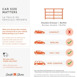 6-Drawer Double Dresser - Tassio Nordik Oak